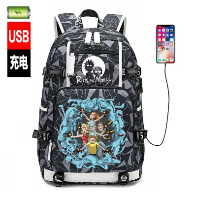 Source Factory Amazon Hot Selling USB Charging Rick and Morty Backpack Campus Large Capacity Unisex Student Bag
Source Factory Amazon Hot Selling USB Charging Rick and Morty Backpack Campus Large Capacity Unisex Student Bag