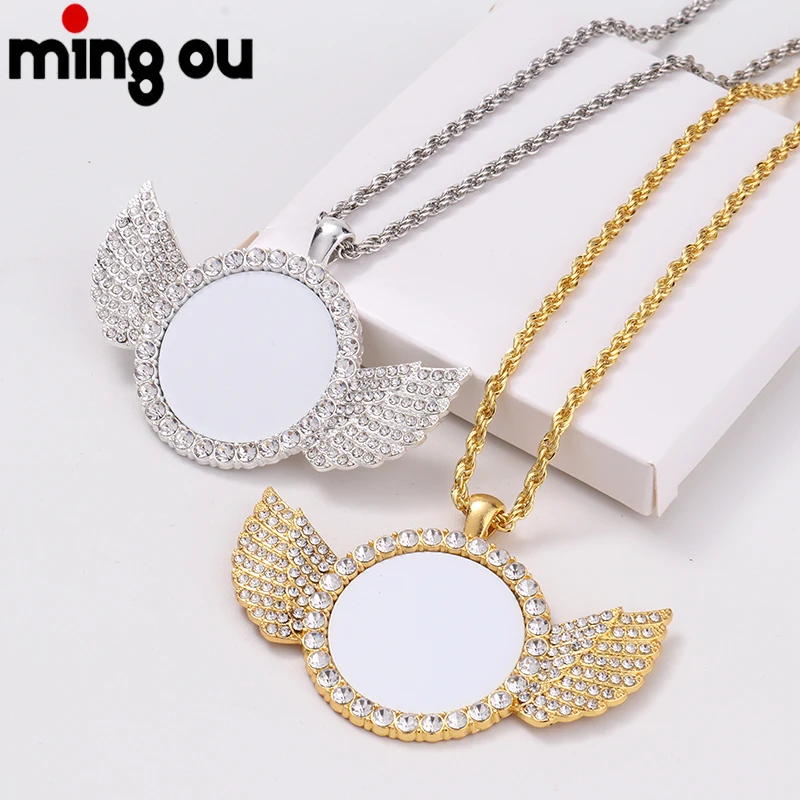 Jewelry Experience Pendant Necklace Sublimation Blank Rhinestones Wing Necklaces, Silver/gold
Jewelry Experience Pendant Necklace Sublimation Blank Rhinestones Wing Necklaces, Silver/gold