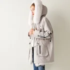 Chinese supplier women fashion fur parkas real parka coat woman plus size fox in stock