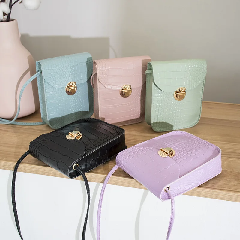 New ladies PU mid-length coin purse crocodile pattern mini mobile phone bag crossbody, Customizable
New ladies PU mid-length coin purse crocodile pattern mini mobile phone bag crossbody, Customizable