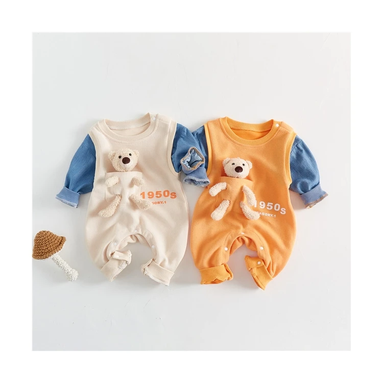 Stock Baby Girl Boy Onesie Spring Baby Clothes Custom Cotton Baby Clothes Rompers, Orange/beige
Stock Baby Girl Boy Onesie Spring Baby Clothes Custom Cotton Baby Clothes Rompers, Orange/beige