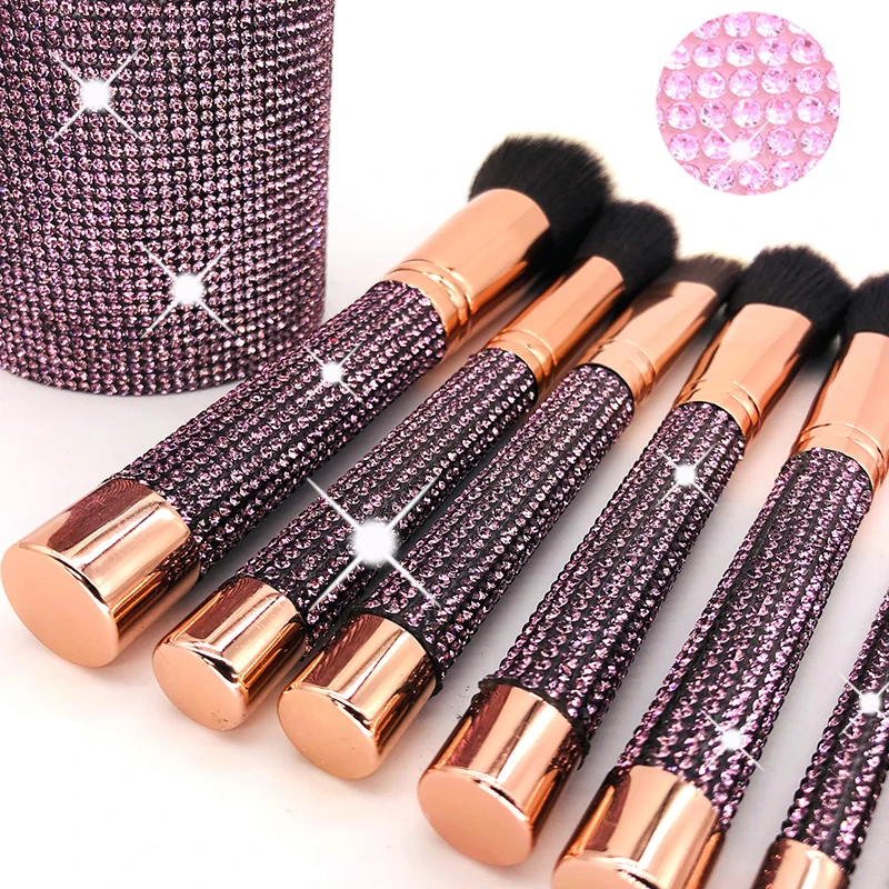 TLD 10pcs Custom Logo Bling Makeup Diaomd Synthetic Silver Glitter Sparkle Make Up Makeup Brush Set With Cosmetic Bag
TLD 10pcs Custom Logo Bling Makeup Diaomd Synthetic Silver Glitter Sparkle Make Up Makeup Brush Set With Cosmetic Bag