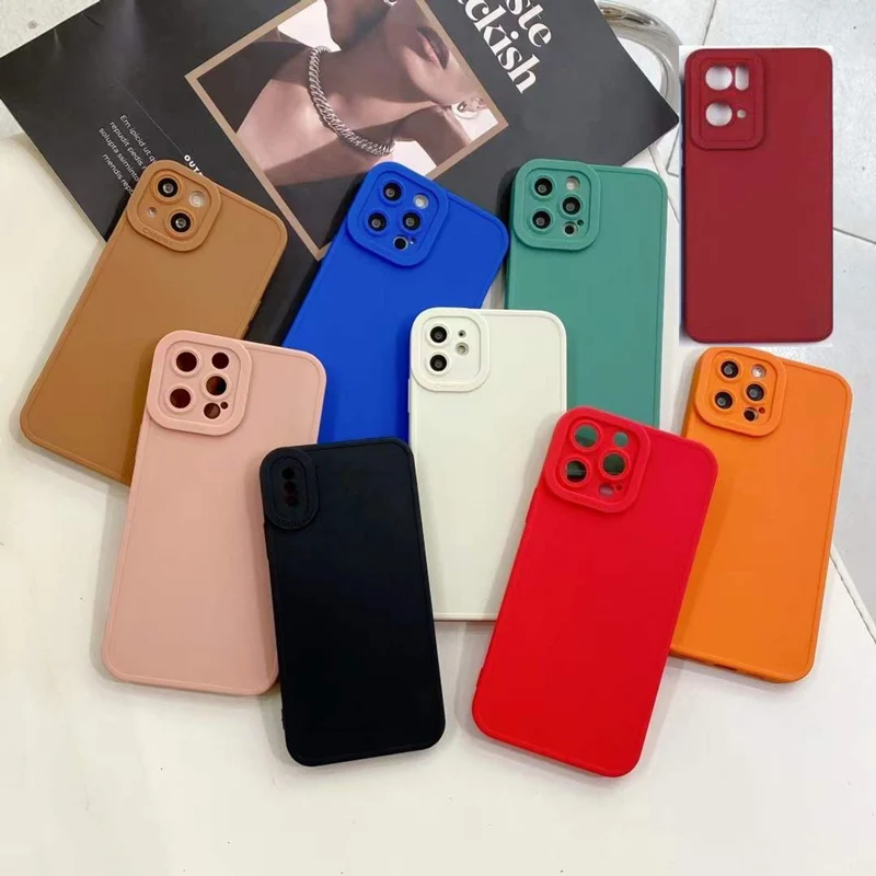 

Amazon Hot Selling Rubber Phone Cases For iPhone 13 Pro Max Silicone Case Camera Cover For iPhone 12 11 Pro XS Max XR Fundas, Mix