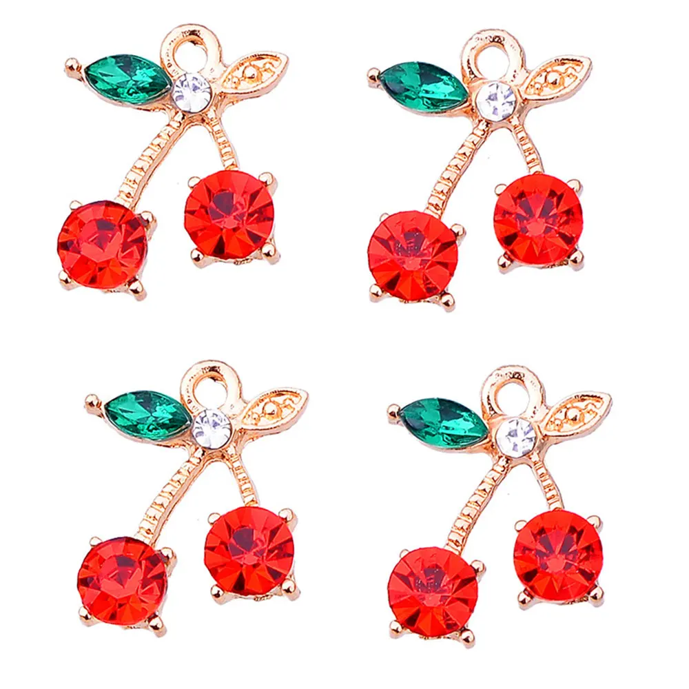 Rhinestone Cherry Charm For Jewelry Making Crystal Blossom Fruit Necklace Pendant Earring Charms Accessories Diy Craft Supplies
Rhinestone Cherry Charm For Jewelry Making Crystal Blossom Fruit Necklace Pendant Earring Charms Accessories Diy Craft Supplies