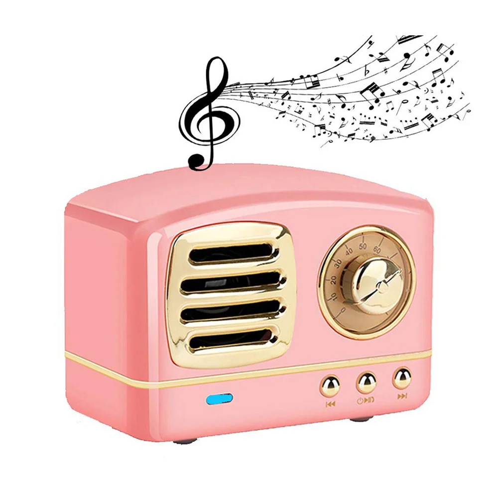 Portable Retro Stereo Enhanced Bass Vintage Wireless Speaker with TF Card Slot for Travel Home Beach Outdoors
Portable Retro Stereo Enhanced Bass Vintage Wireless Speaker with TF Card Slot for Travel Home Beach Outdoors