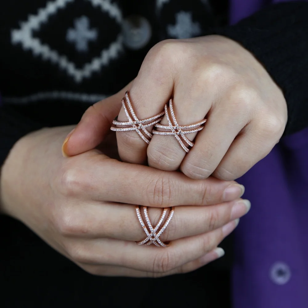 New arrived rose gold palted x cross ring for women Mens finger rings wholesale cheaper 925 sterling silver ring jewelry
New arrived rose gold palted x cross ring for women Mens finger rings wholesale cheaper 925 sterling silver ring jewelry