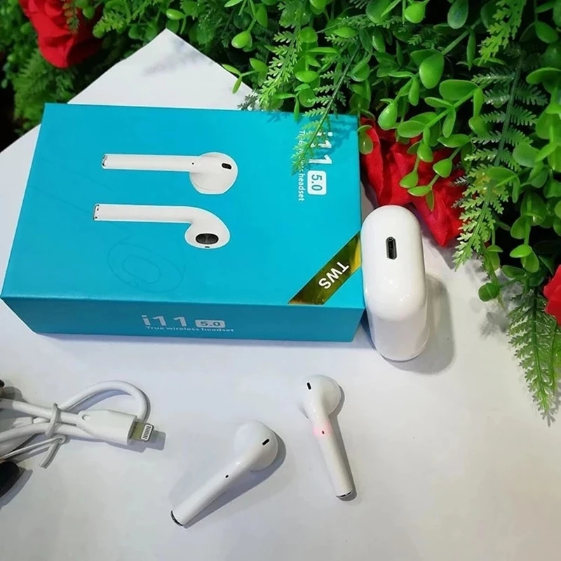 i11 TWS Wireless Charge Support Earphones Wireless Earphone Earbuds Touch Control Headset - ANKUX.COM