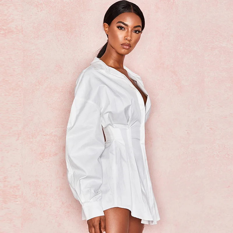 Solid color high waist clothes women slim sexy lady blouse Evening Party dresses deep V-neck dress for women, Black,white
Solid color high waist clothes women slim sexy lady blouse Evening Party dresses deep V-neck dress for women, Black,white