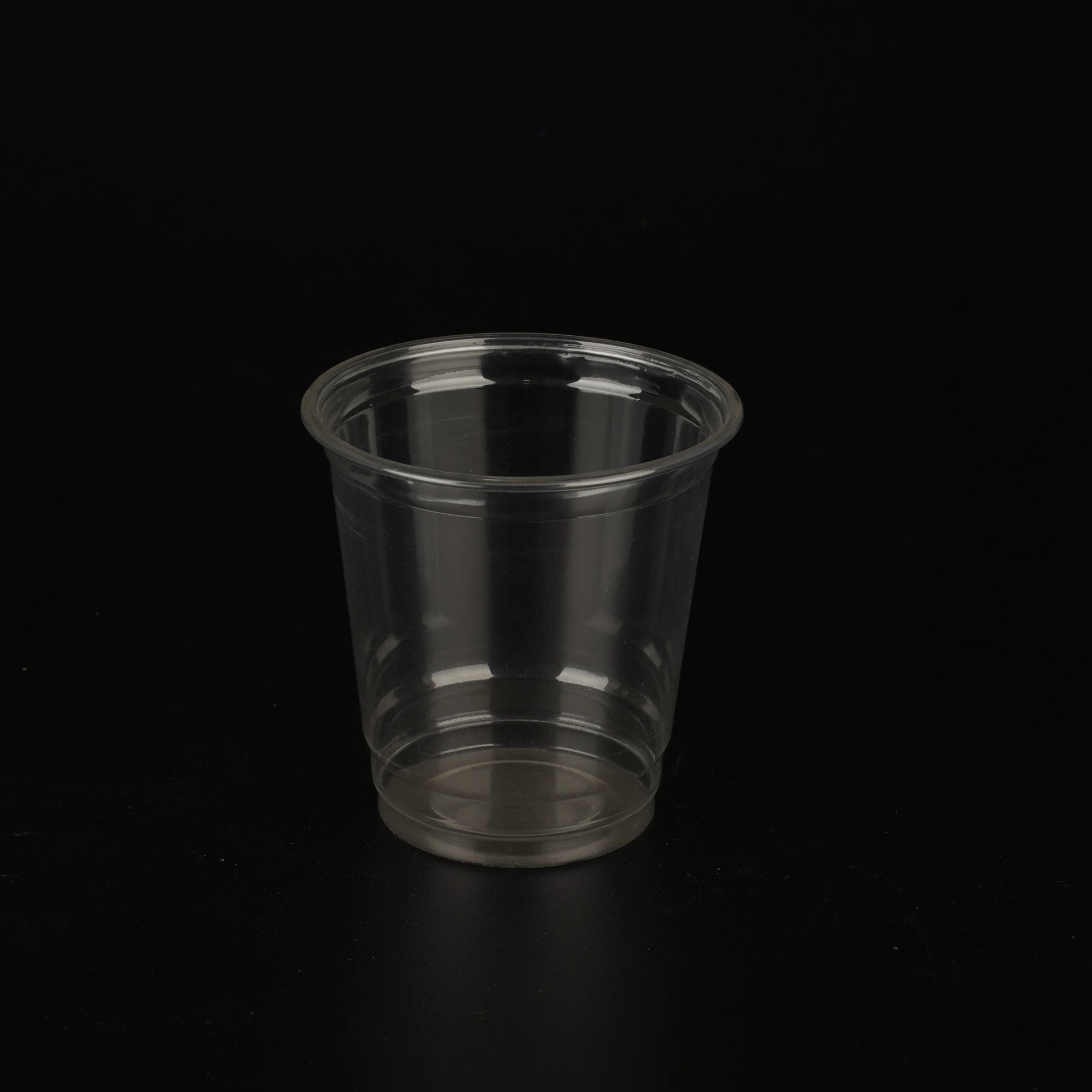 PET 8oz disposable  cup plastic clear milkshake smoothie cups with lid custom logo printed