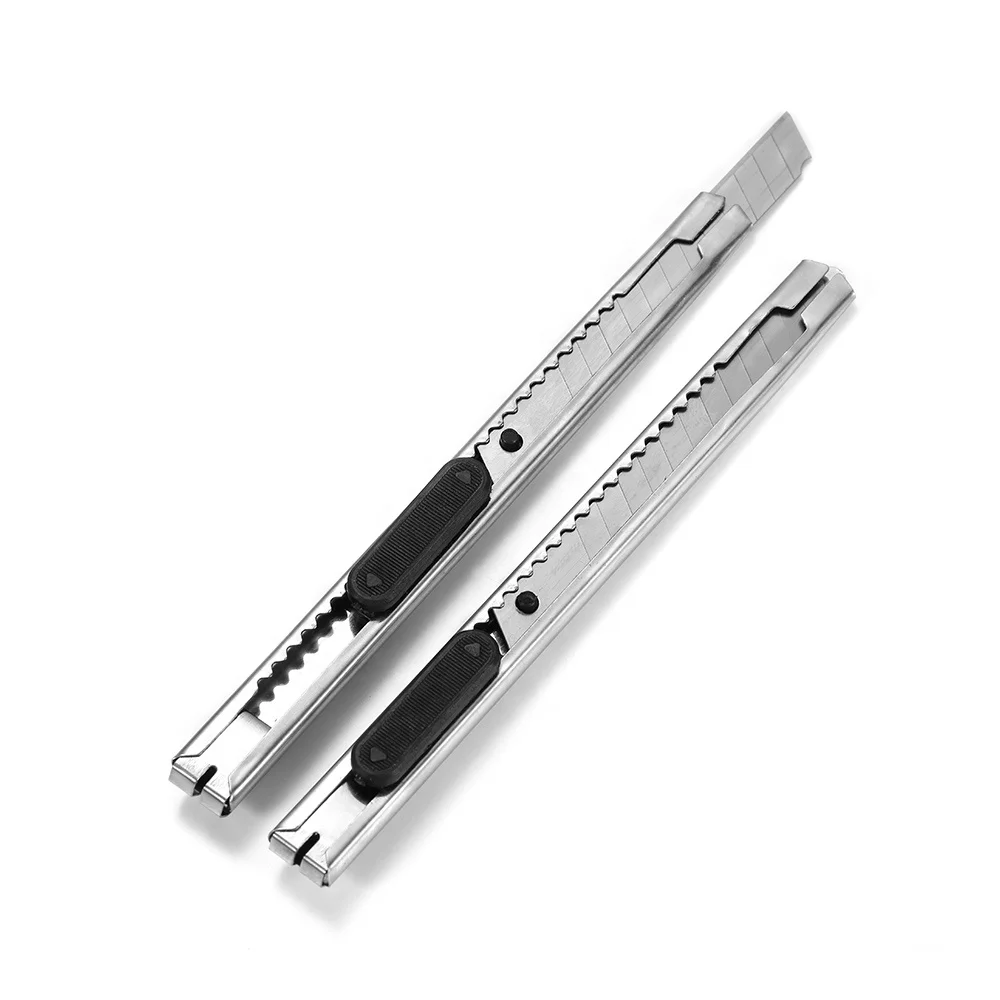 2Pcs/Set Rustless Alloy steel Snap-off Blade Utility Knife Stationery Paper Jewelry Making Knife Diy Art Cutter Tools Supplies
2Pcs/Set Rustless Alloy steel Snap-off Blade Utility Knife Stationery Paper Jewelry Making Knife Diy Art Cutter Tools Supplies