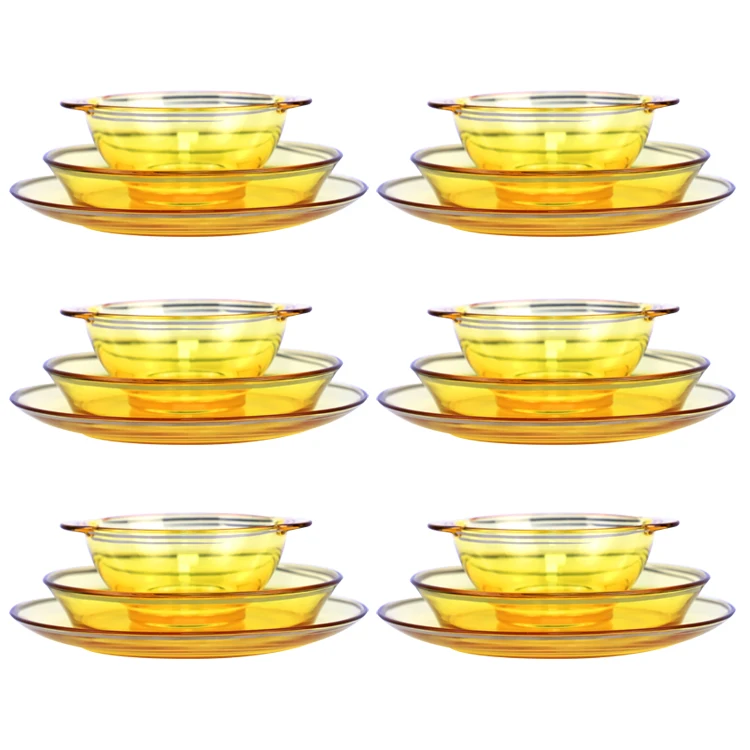 Glass bowl and dish set high borosilicate glass reused household glass dish, Customized color
Glass bowl and dish set high borosilicate glass reused household glass dish, Customized color