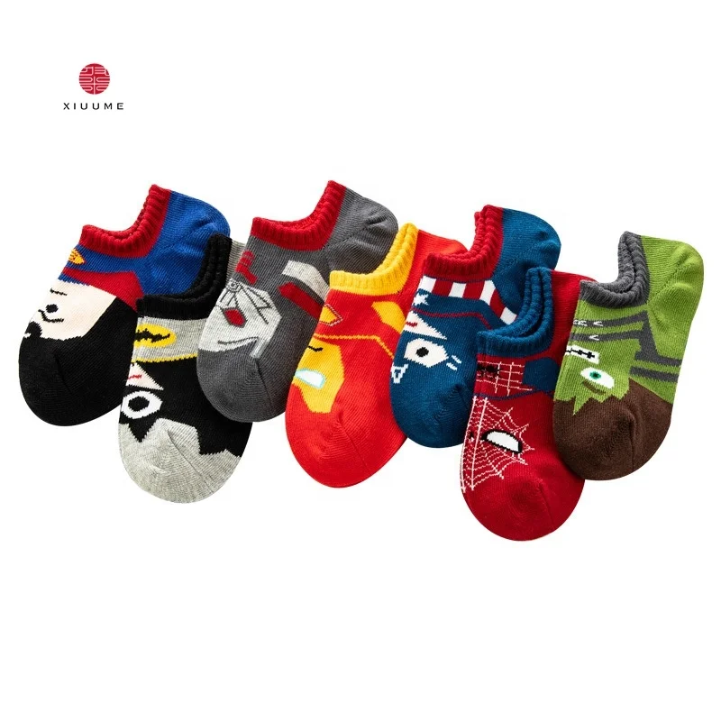 Manufacturer new novelty boys girls kids comics cartoon cotton no show superhero socks
Manufacturer new novelty boys girls kids comics cartoon cotton no show superhero socks
