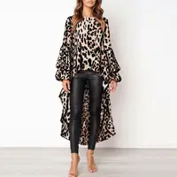 2019 Fashion Spring Summer Top Women Shirt Casual Irregular Dress Ladies O Neck Sexy Long Tail Puff Sleeved Dress
2019 Fashion Spring Summer Top Women Shirt Casual Irregular Dress Ladies O Neck Sexy Long Tail Puff Sleeved Dress