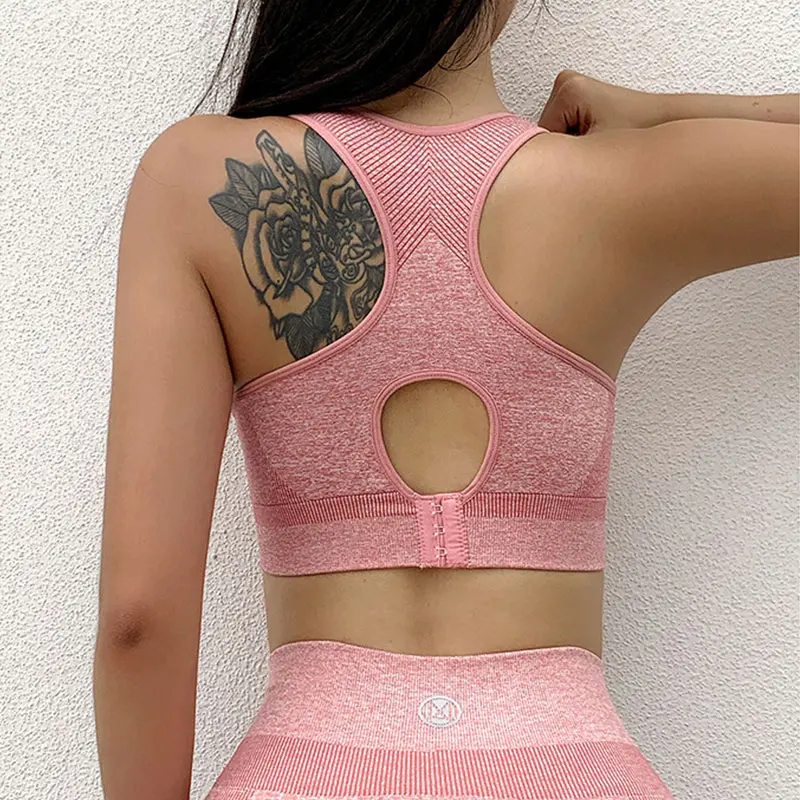 Wholesale New Patchwork Design Running Sport Underwear High Shockproof Bralette 3 Colors Sports Bras Breathable Fitness Yoga Bra, Pink blue gray
Wholesale New Patchwork Design Running Sport Underwear High Shockproof Bralette 3 Colors Sports Bras Breathable Fitness Yoga Bra, Pink blue gray