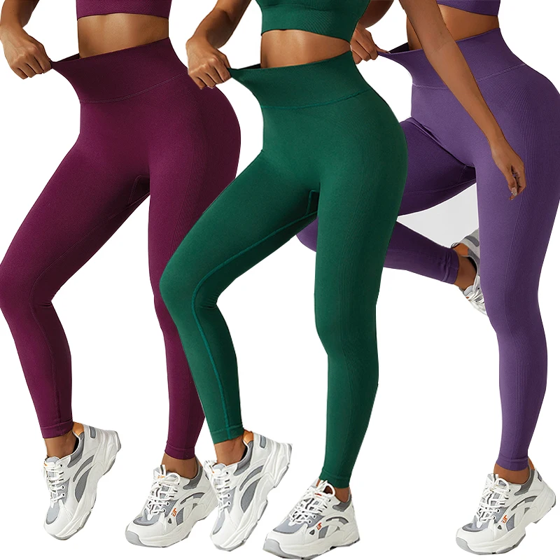New Custom Logo Women Compression Slim Fit Seamless High Waist Yoga Pants Gym Training Leggings
New Custom Logo Women Compression Slim Fit Seamless High Waist Yoga Pants Gym Training Leggings