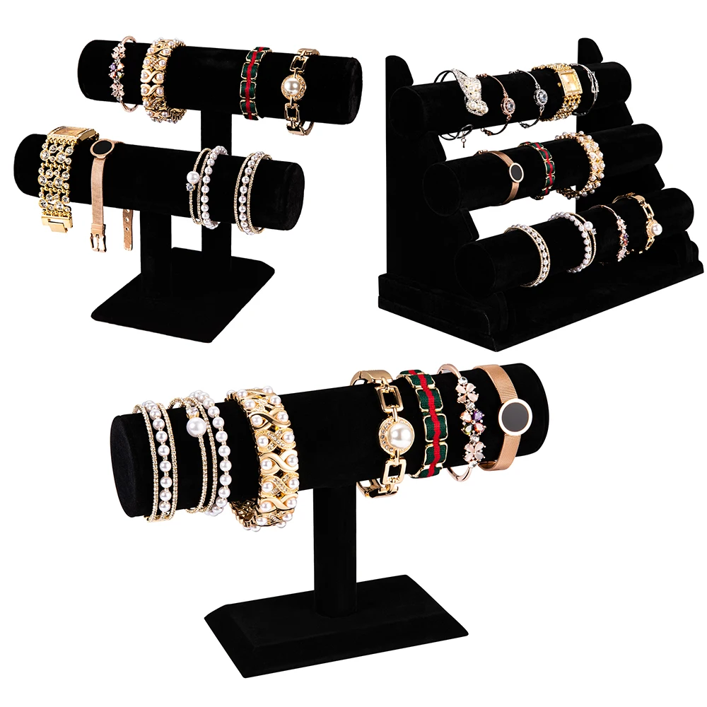 Factory Wholesale 3-Layer Flannel Bracelet Bracelet Display Rack Jewelry Headdress Storage Rack, Customized color
Factory Wholesale 3-Layer Flannel Bracelet Bracelet Display Rack Jewelry Headdress Storage Rack, Customized color