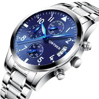 KINYUED custom logo luminous stainless steel watches men wrist quartz luxury watches men 
KINYUED custom logo luminous stainless steel watches men wrist quartz luxury watches men