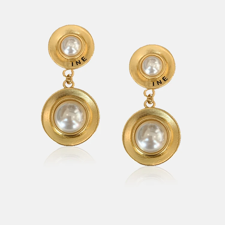 New 2021 Fashion Design Brass Plated 24K Real Gold Frosted And Set Pearls Earrings, Colorful
New 2021 Fashion Design Brass Plated 24K Real Gold Frosted And Set Pearls Earrings, Colorful