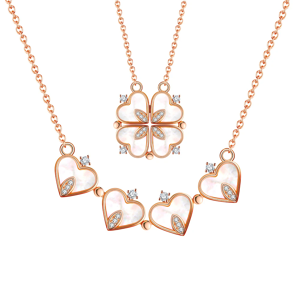 RINNTIN EQN24 Custom Valentine's Day Gift for Women 925 Sterling Silver Flower Jewelry Natural Mother of Pearl Gold Necklaces
RINNTIN EQN24 Custom Valentine's Day Gift for Women 925 Sterling Silver Flower Jewelry Natural Mother of Pearl Gold Necklaces