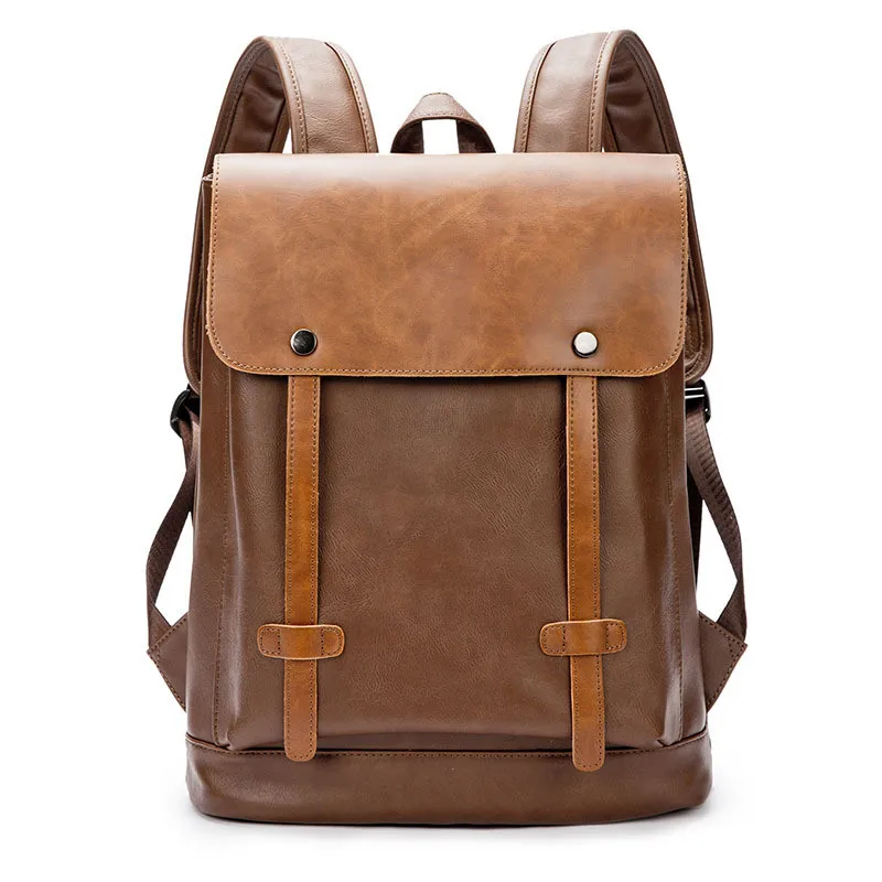Vintage Style Men PU Leather Backpack Mens Waterproof Backpack Male College High School Shoulder Bag Double Belt Travel Rucksack
Vintage Style Men PU Leather Backpack Mens Waterproof Backpack Male College High School Shoulder Bag Double Belt Travel Rucksack