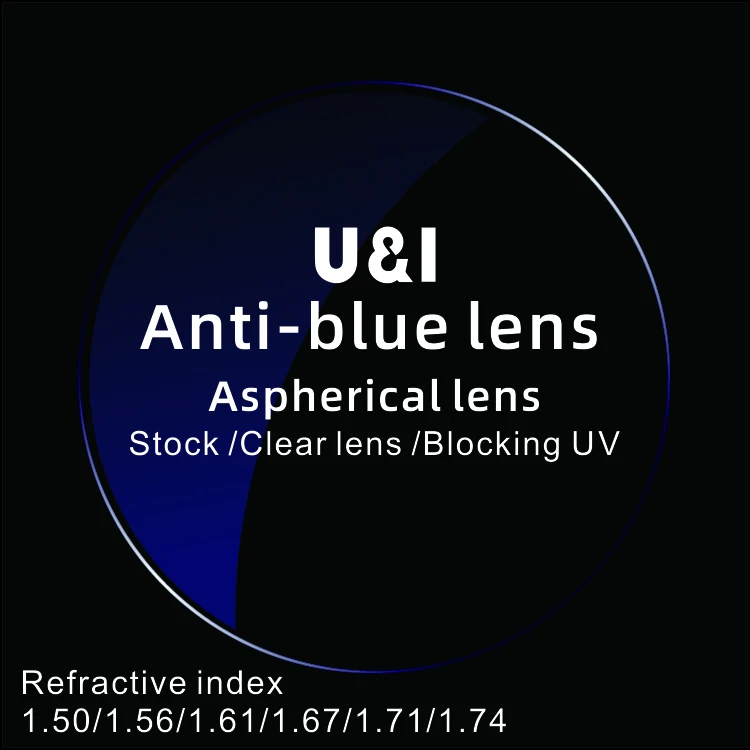 

CR39 Anti Blue Light Glasses Blue Cut Lenses 1.56 1.61 1.67 Ophthalmic Resin Eyeglasses Prescription Optical Lens