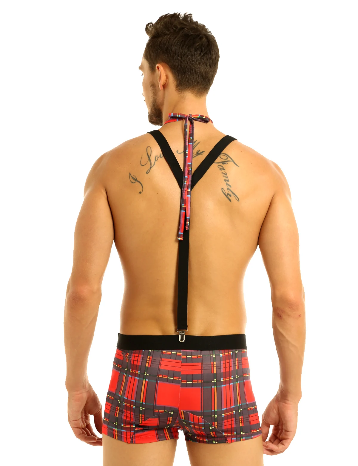 Slips Heren Plaid Ardennen Pouch Boxer Slips Rollenspel Gay Heren