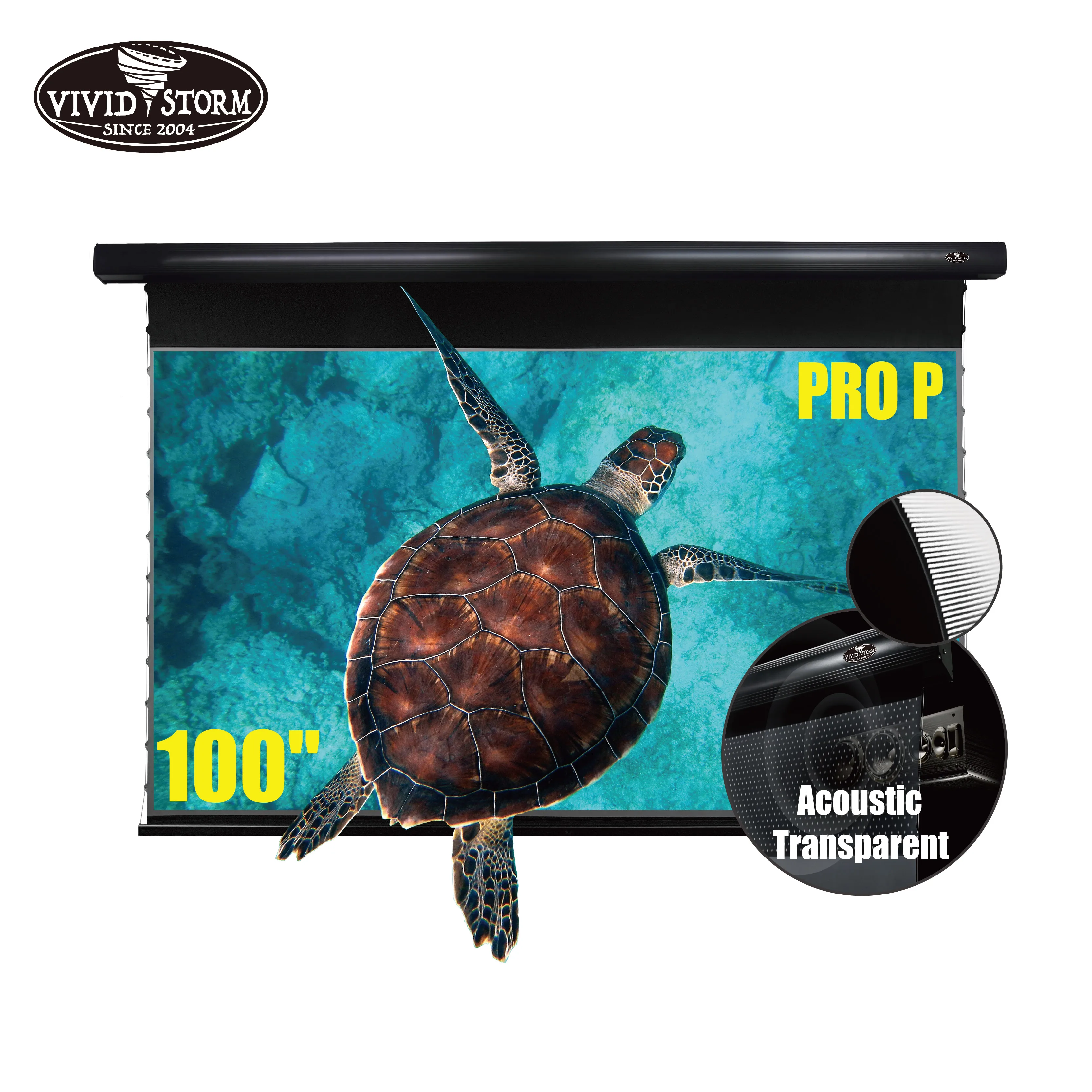 VIVIDSTORM 100 inch PRO P Slimline tension screen in door Video Projector Screen for Party,Office Cinema Sound Transparent, Black
VIVIDSTORM 100 inch PRO P Slimline tension screen in door Video Projector Screen for Party,Office Cinema Sound Transparent, Black