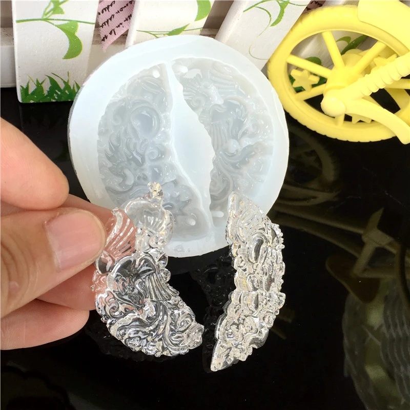 New Lotus fan mould Mirror Longfeng Yupei Safety Buckle Lotus Fan Pendant with Hole Manual Dipping Mould, White
New Lotus fan mould Mirror Longfeng Yupei Safety Buckle Lotus Fan Pendant with Hole Manual Dipping Mould, White