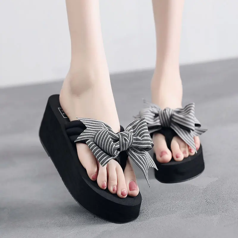 Women Bowtie Flip Flops Summer Platform Slippers Female Home Slippers Clip Toe Slides
Women Bowtie Flip Flops Summer Platform Slippers Female Home Slippers Clip Toe Slides