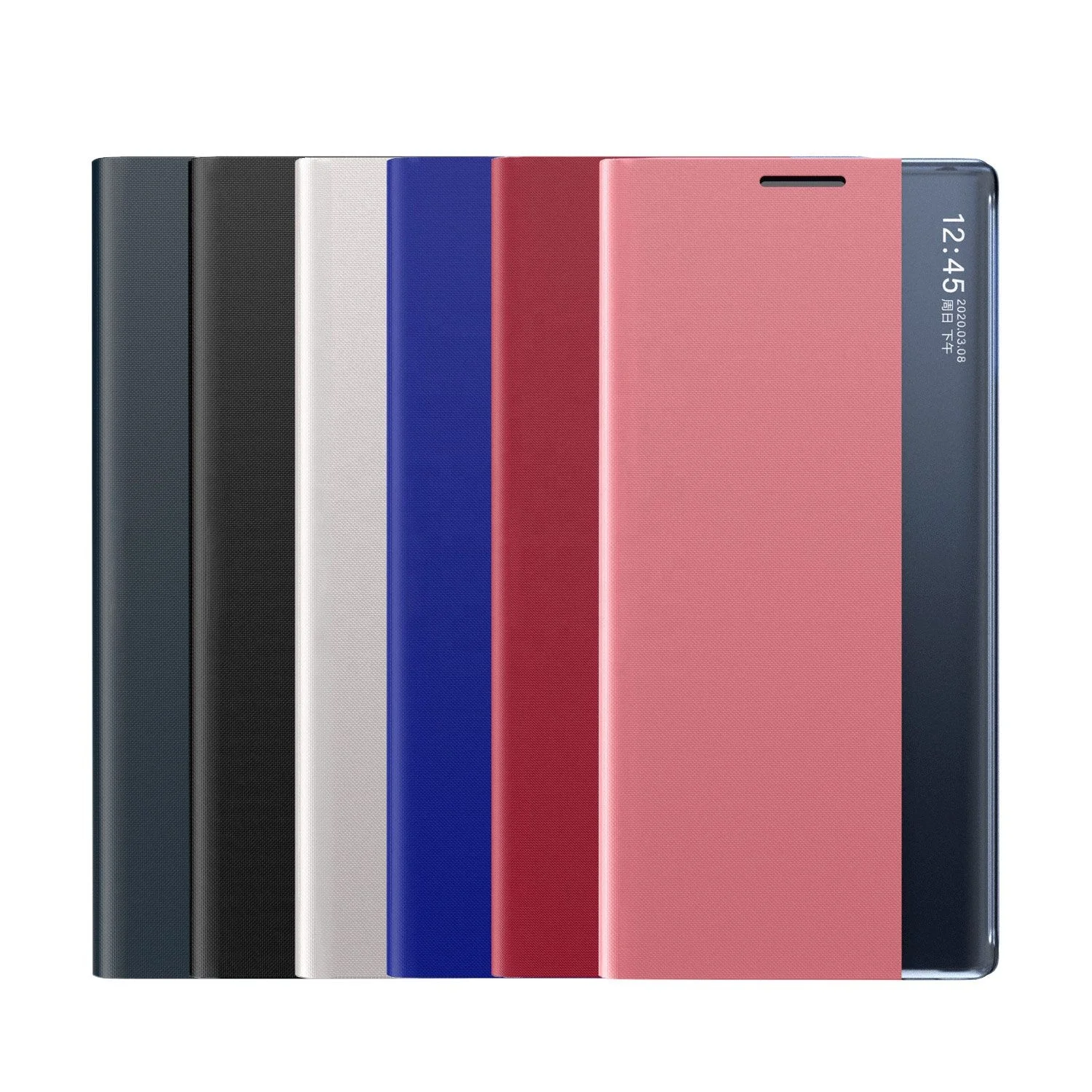 Mirror Smart PC Back Cover PU Leather Magnetic Flip Cover Phone Case, Multi-color, can be customized
Mirror Smart PC Back Cover PU Leather Magnetic Flip Cover Phone Case, Multi-color, can be customized