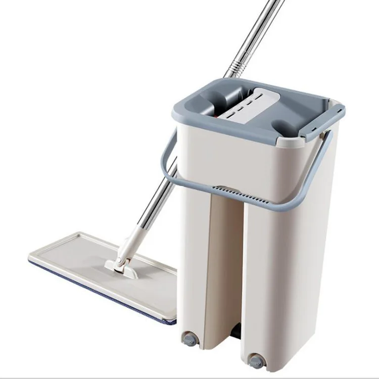 Free Hand Washing Flat Mop Bucket Bathroom Microfiber Pads 360 Rotating Magic Mop Floor Cleaning Mop, Grey + beige
Free Hand Washing Flat Mop Bucket Bathroom Microfiber Pads 360 Rotating Magic Mop Floor Cleaning Mop, Grey + beige