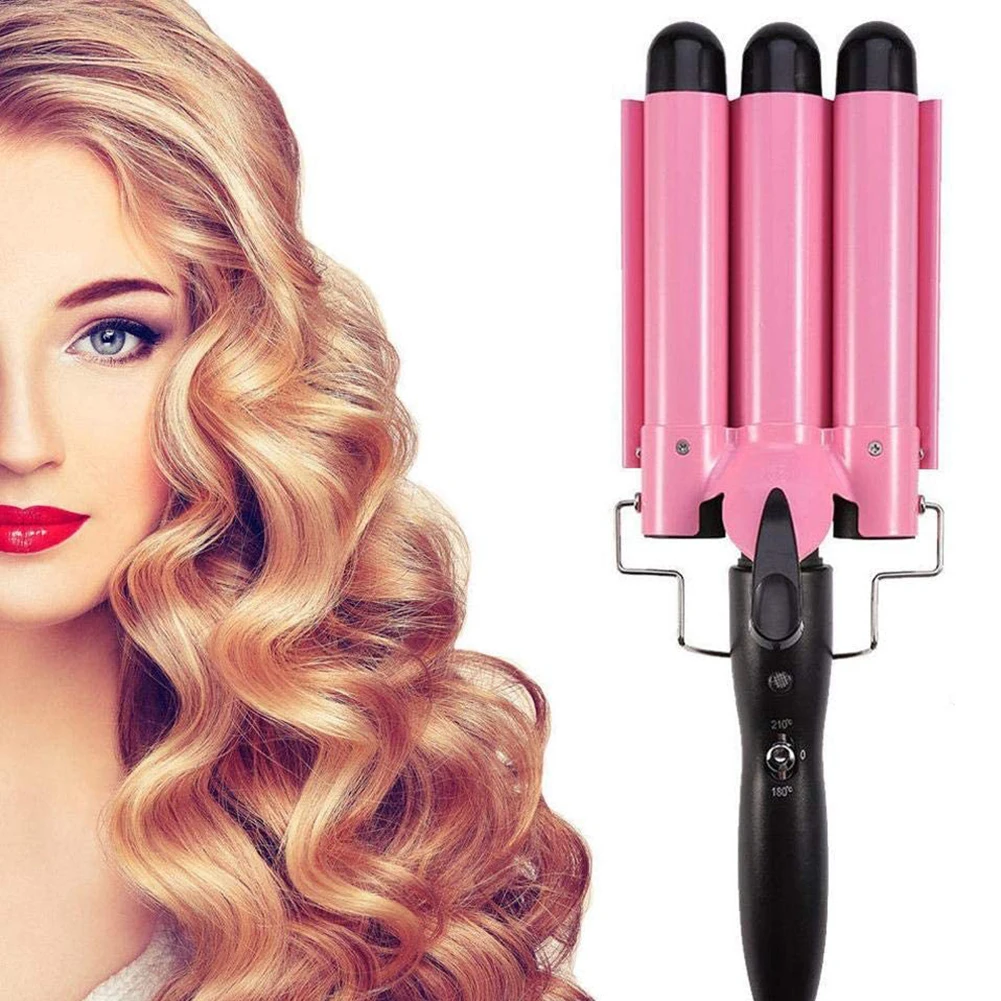 Private Logo Professional Ceramic Three Tube Curling Hair Curling Iron Wave Water Ripple Rolls Electric Hair Curler
Private Logo Professional Ceramic Three Tube Curling Hair Curling Iron Wave Water Ripple Rolls Electric Hair Curler