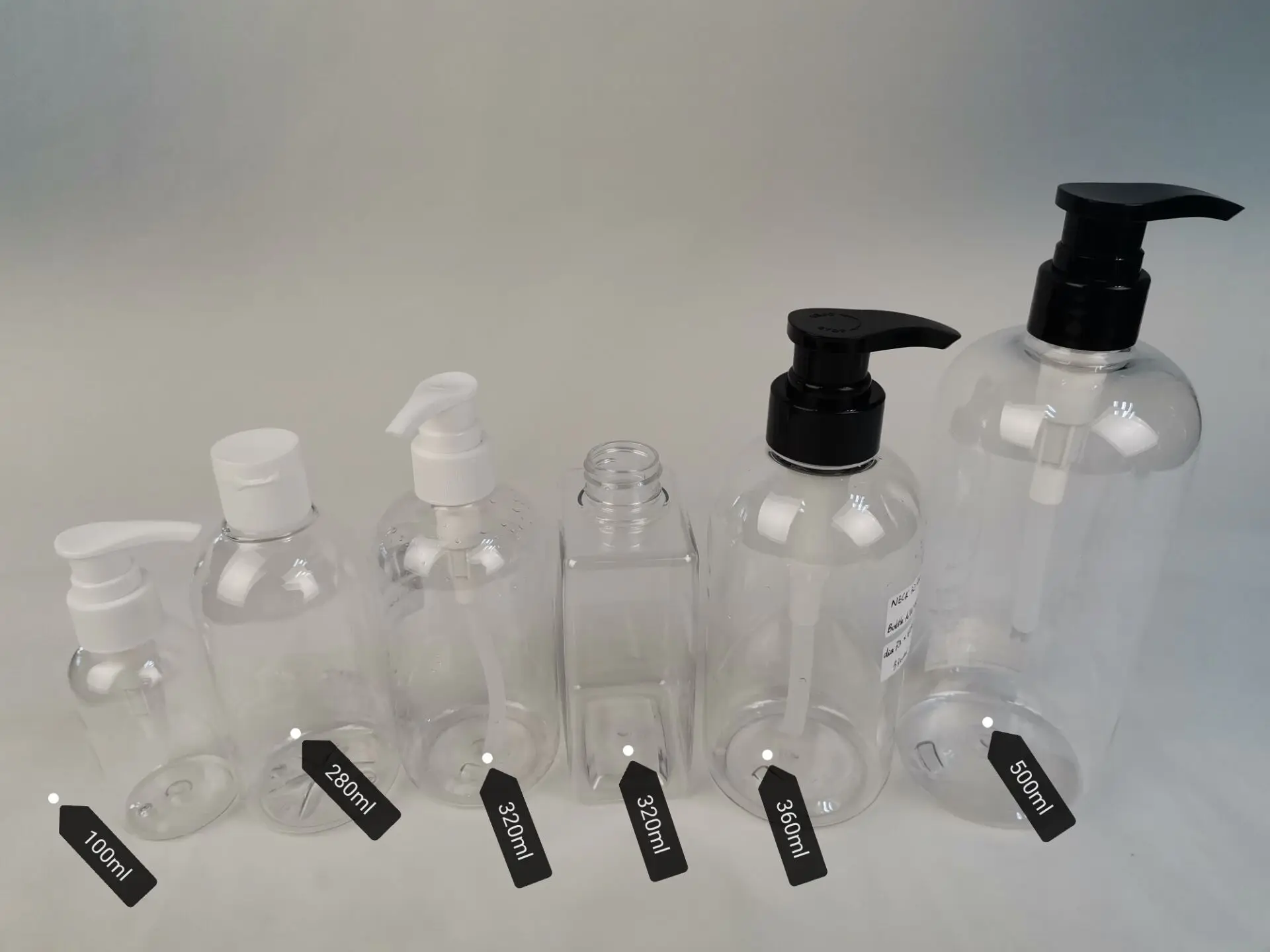 empty shampoo packaging bottles 500ml 750ml 1000ml for personal usage packaging container