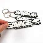 Personalized Custom OEM 3D Embossed Name Logo Soft PVC Rubber Keychains for Promotional Gifts