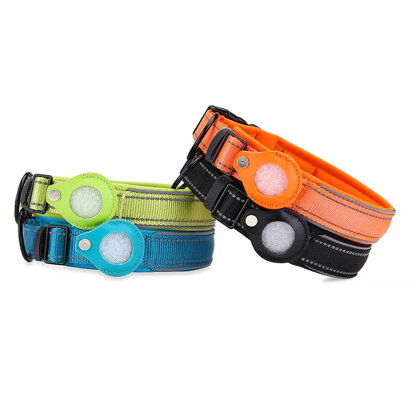 2021 Newest Pet Dog Airtag Collar Polyester Reflective Waterproof GPS Tracker Protective Cover Fintie Case Cover For AirTags, 4 colors
2021 Newest Pet Dog Airtag Collar Polyester Reflective Waterproof GPS Tracker Protective Cover Fintie Case Cover For AirTags, 4 colors