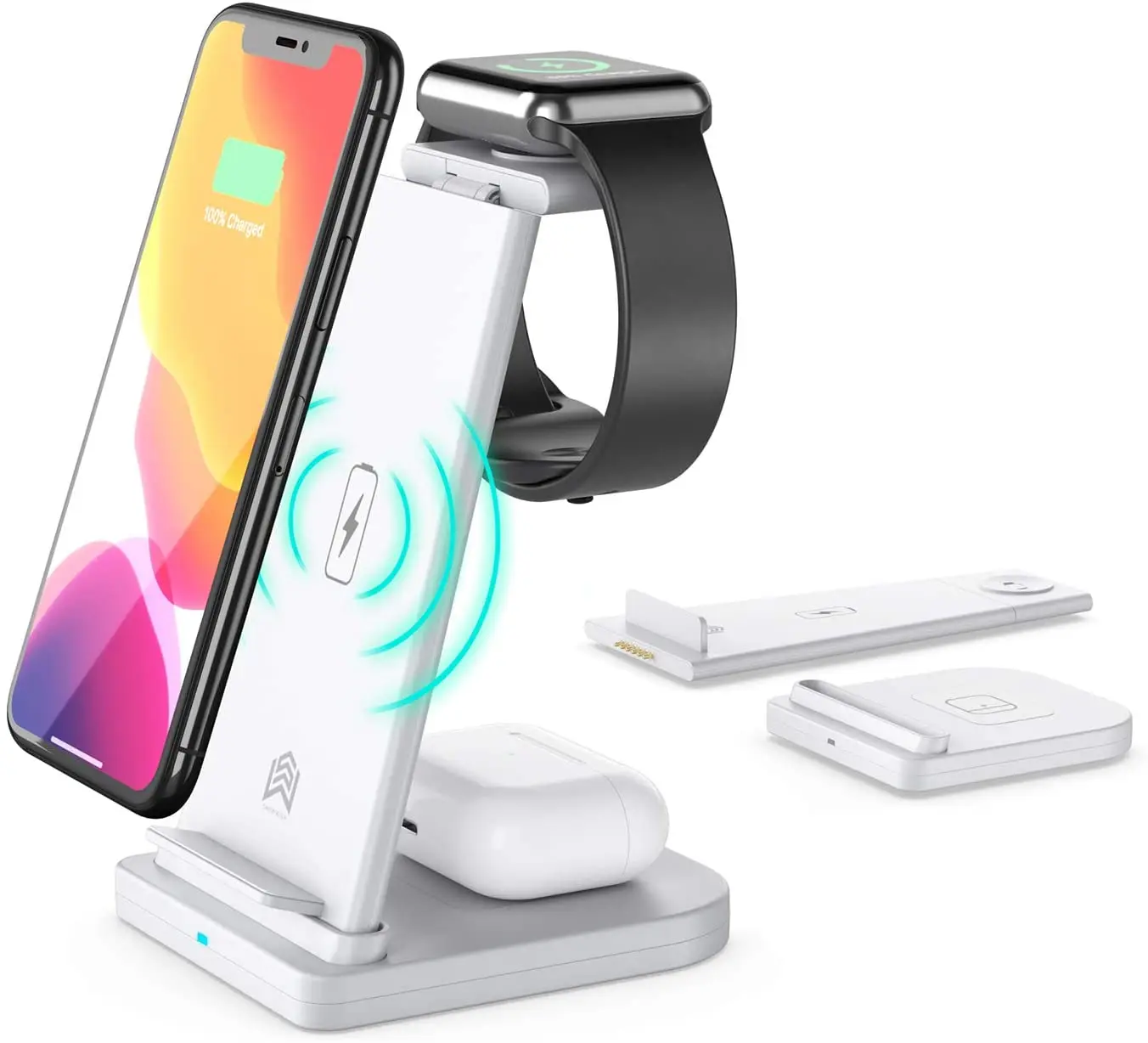 3 in 1 Wireless Charging Station for Apple Products Qi Certified 15W Fast Wireless Charger Stand
3 in 1 Wireless Charging Station for Apple Products Qi Certified 15W Fast Wireless Charger Stand