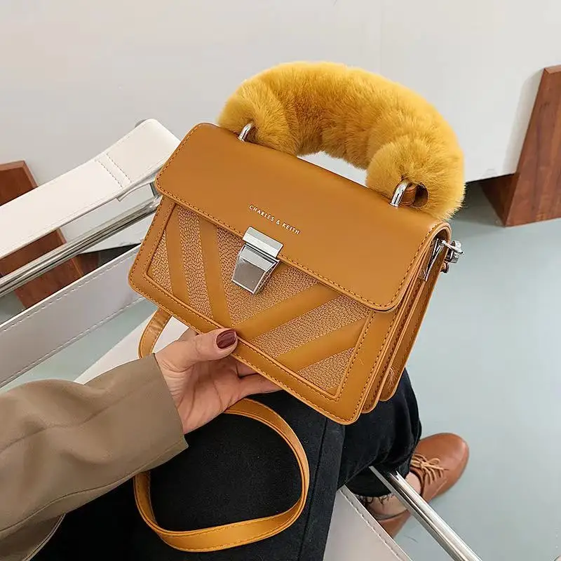 Mini Fashion Charles Keithh Designer Luxury Fuzzy handbag Bag Shoulder Bag, Picture shows
Mini Fashion Charles Keithh Designer Luxury Fuzzy handbag Bag Shoulder Bag, Picture shows