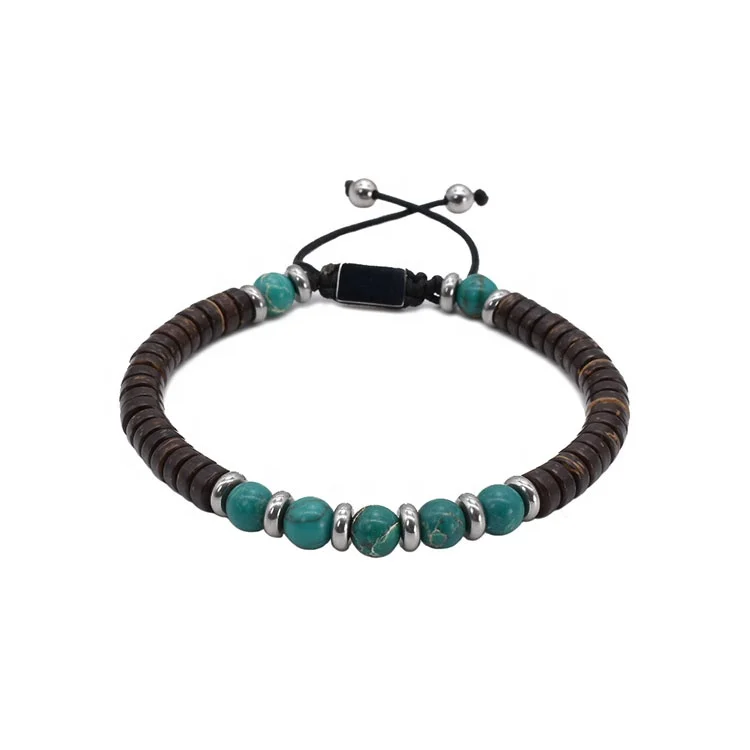 New design fashion nylon cord custom steel men beaded Bracelet, Picture 
New design fashion nylon cord custom steel men beaded Bracelet, Picture