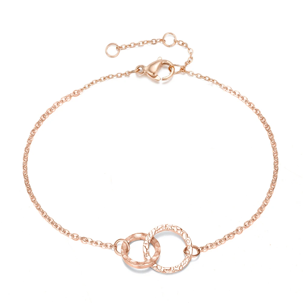 316L stainless steel Double circle ring round hammer 8 shape Pattern bracelet Link For Women, Silver, 14k gold, rose gold
316L stainless steel Double circle ring round hammer 8 shape Pattern bracelet Link For Women, Silver, 14k gold, rose gold