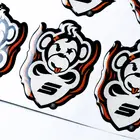 Wholesale customized clear crystal polyurethane epoxy 3d company dome circle resin logo sticker