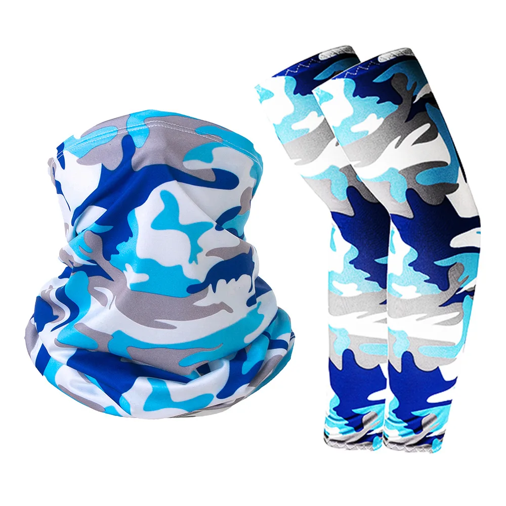 2 Pieces UV Sun Protection Arm Sleeves with Face Covering Bandana Neck Gaiter Scarf Ice Silk Cooling Sleeves to Cover Arm
2 Pieces UV Sun Protection Arm Sleeves with Face Covering Bandana Neck Gaiter Scarf Ice Silk Cooling Sleeves to Cover Arm