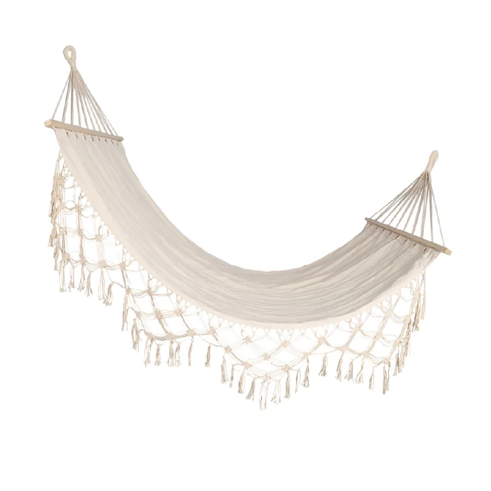 Macrame Swing Outdoor & Indoor Handmade Macrame Hammock Chair Swing Camping Hammocks