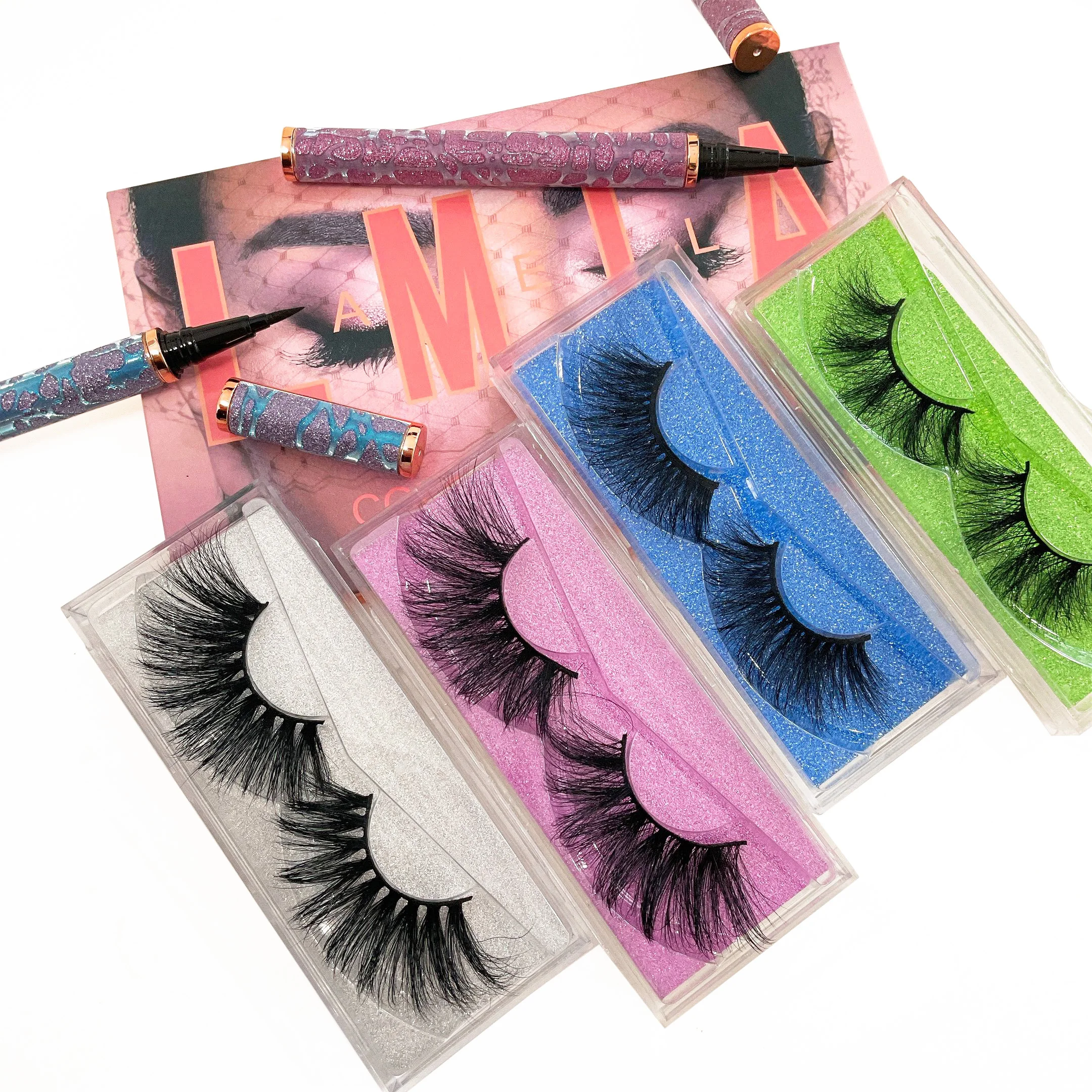 Mink Lash Supplies Vegan Mink Lashes Customized Packaging Boxes Wholesale 25mm Full Strip 3d Mink Eyelashes, Black
Mink Lash Supplies Vegan Mink Lashes Customized Packaging Boxes Wholesale 25mm Full Strip 3d Mink Eyelashes, Black