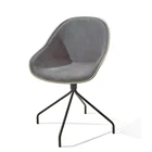 Cost-effective fabric dining patchwork swivel lounge side chair