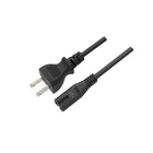 Customized Length 2pin 125v Japan Ac Power Cord Cable extension cord