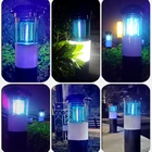 The New solar outdoor mosquito killer lamp/repellant intelligent Light control lawn bug zapper waterproof insect pest control