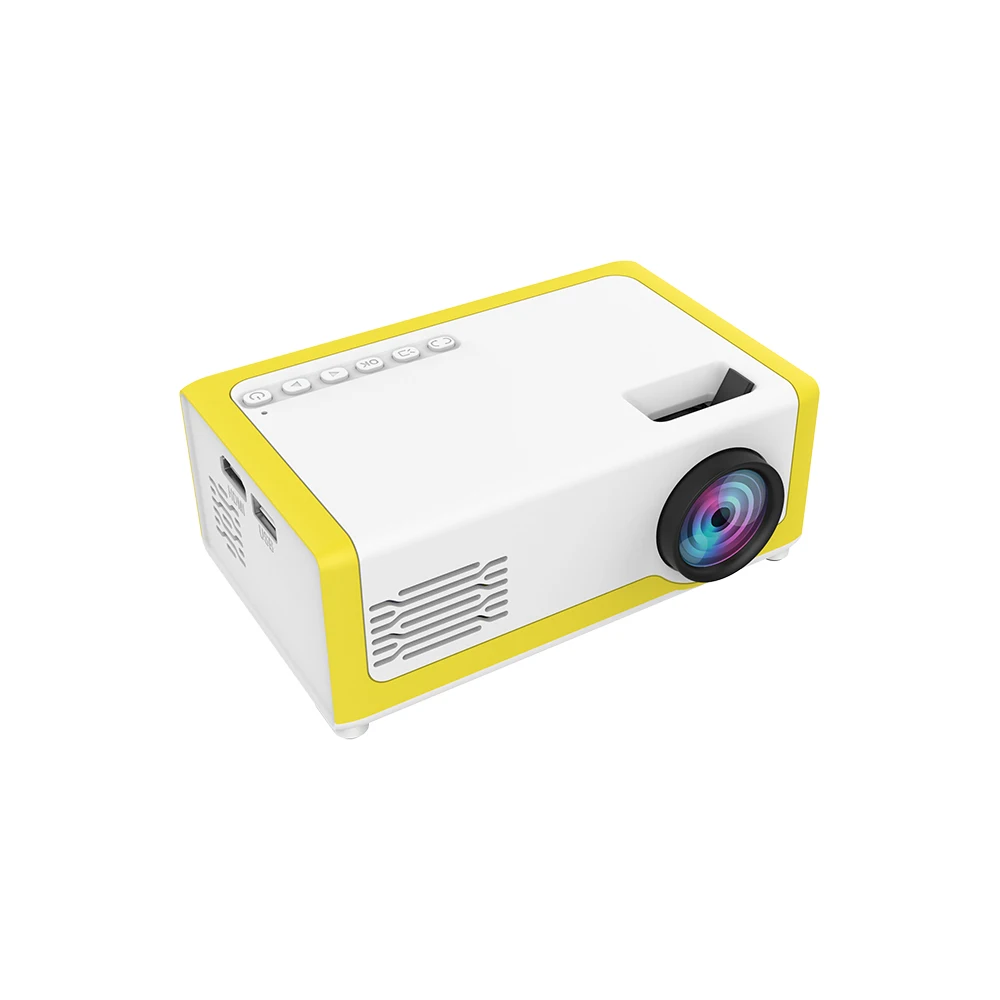 Hot sale cheap mini LCD projector M1kids gift mini led video player projector, Yellow&white
Hot sale cheap mini LCD projector M1kids gift mini led video player projector, Yellow&white
