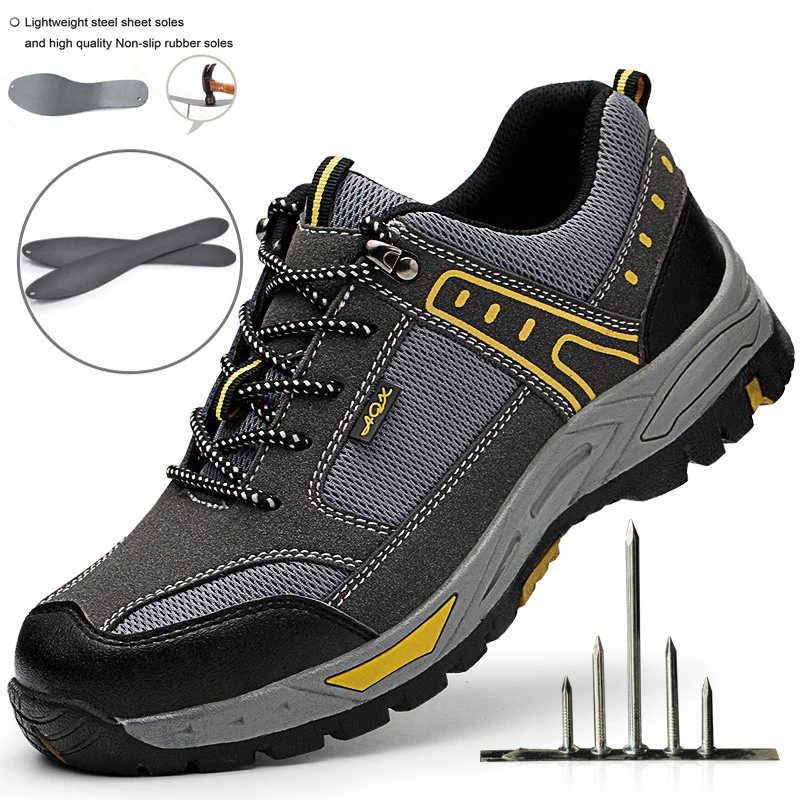 Men's Women Steel Toe Work Safety Shoes Casual Breathable Outdoor Sneakers Puncture Proof Boots Comfortable Industrial Boots, Green
Men's Women Steel Toe Work Safety Shoes Casual Breathable Outdoor Sneakers Puncture Proof Boots Comfortable Industrial Boots, Green