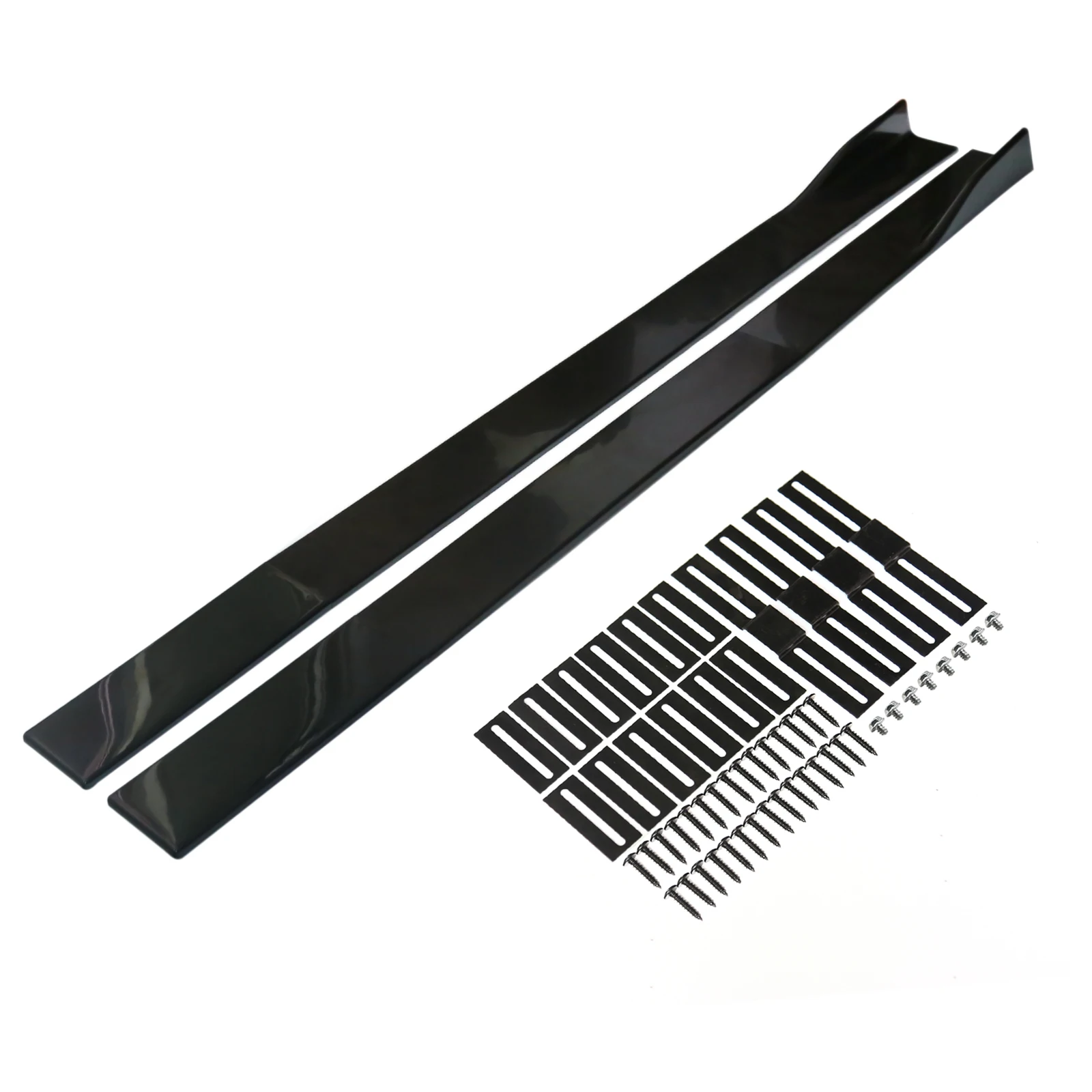 Areyourshop 86.6" Universal Side Skirt Extensions Rocker Panel Splitters Lip Polypropylene, Glossy black
Areyourshop 86.6" Universal Side Skirt Extensions Rocker Panel Splitters Lip Polypropylene, Glossy black