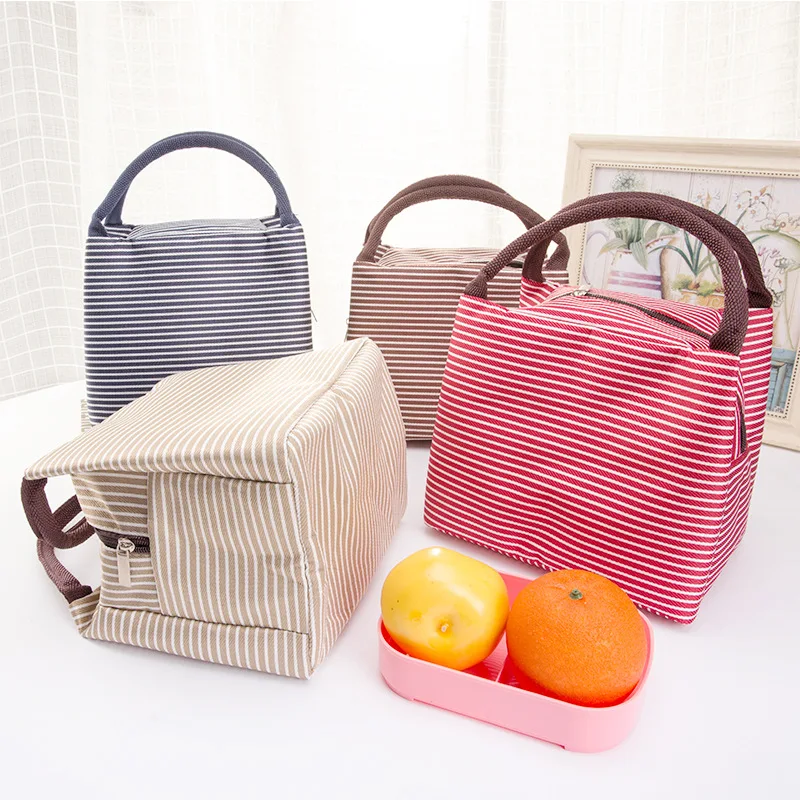 Stripe Lunch Bags For Women Travel Outdoors Office School Cooler Organizer Reusable Bento Bag Oxford Kids Lunch Cooler Bag, Red,blue,grey,brown
Stripe Lunch Bags For Women Travel Outdoors Office School Cooler Organizer Reusable Bento Bag Oxford Kids Lunch Cooler Bag, Red,blue,grey,brown